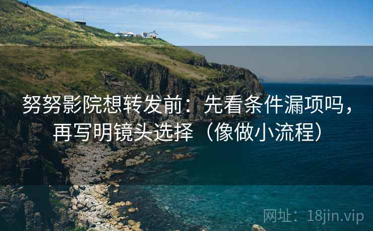 努努影院想转发前:先看条件漏项吗,再写明镜头选择(像做小流程) 努努影院想转发前:先看条件漏项吗,再写明镜头选择(像做小流程)