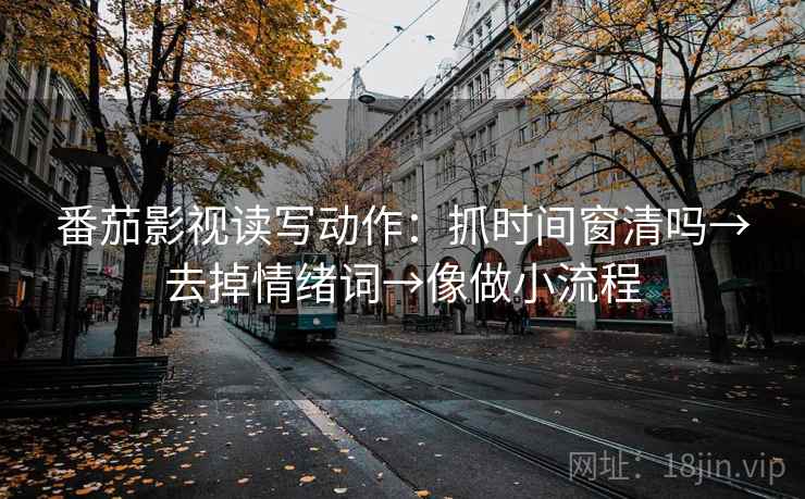 番茄影视读写动作:抓时间窗清吗→去掉情绪词→像做小流程 番茄影视读写动作:抓时间窗清吗→去掉情绪词→像做小流程