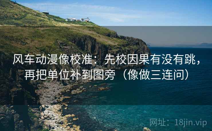 风车动漫像校准:先校因果有没有跳,再把单位补到图旁(像做三连问) 风车动漫像校准:先校因果有没有跳,再把单位补到图旁(像做三连问)